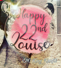 Load image into Gallery viewer, Round Acrylic Cake Topper